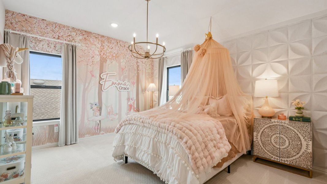 Representative furnished interior of a home built from the Elm by DRB Homes in Oaks at San Gabriel, Georgetown (Image 14).