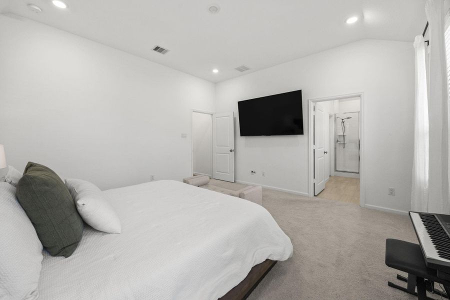 Furnished interior view inside a new home in Sunterra: Avante Collection, Katy (Image 24).