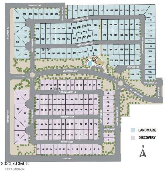 Combs Ranch Discovery Site Map