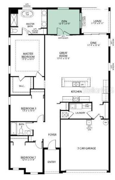 2D floor plan layout of this home in Pine Ridge, Beverly Hills, FL (Image 4). 2D floor plan layout of this home in Pine Ridge, Beverly Hills, FL (Image 4).