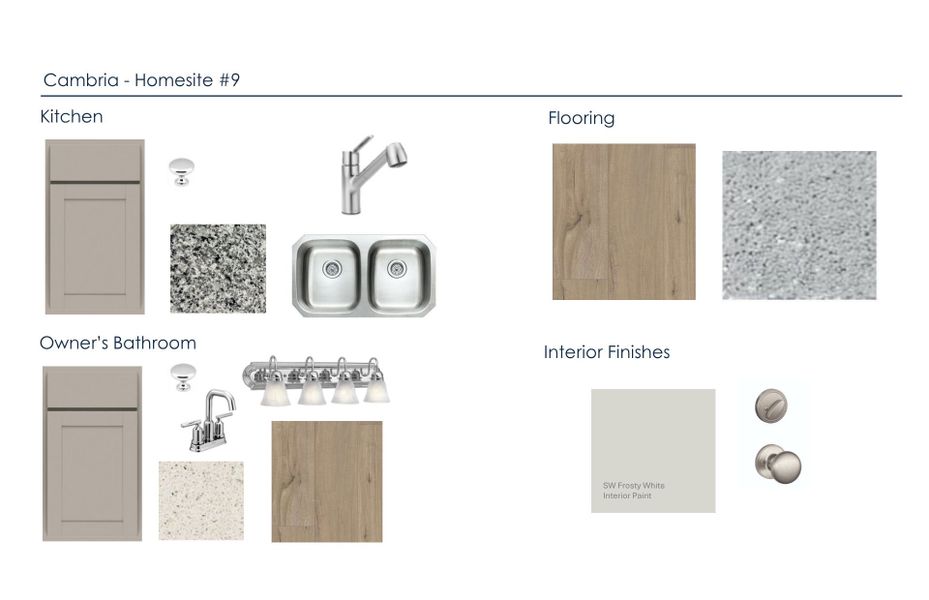 Sample of building materials used in homes in Cambria, Garner (Image 44).