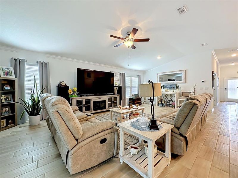 Furnished interior view inside a new home in Sawmill Branch Express, Palm Coast (Image 29).
