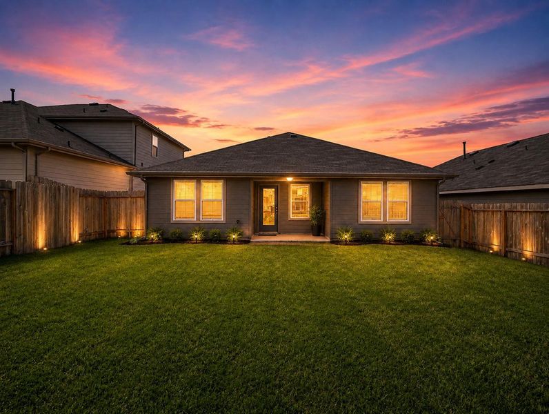 Exterior details and patio area of a home in Summerwood Trails, Willis (Image 27). Exterior details and patio area of a home in Summerwood Trails, Willis (Image 27).