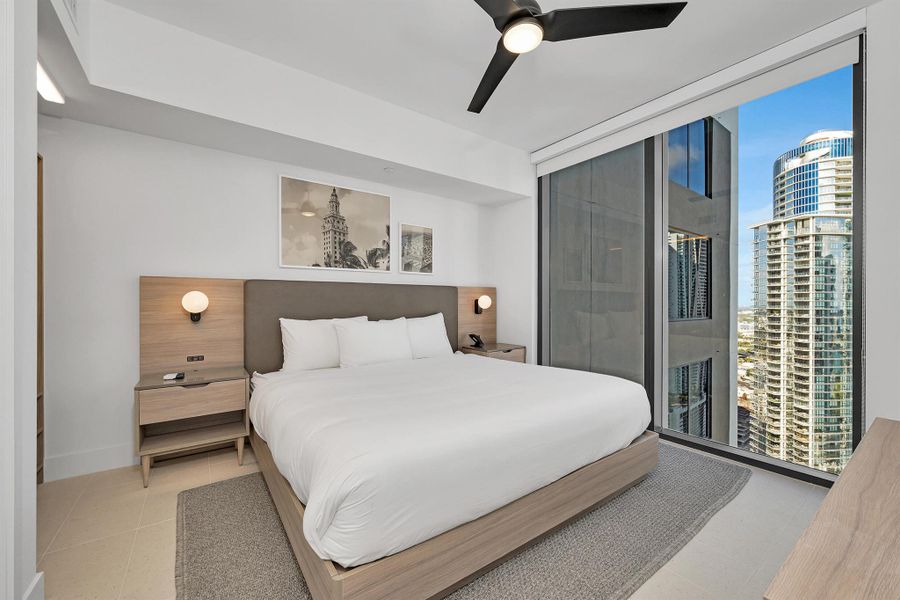 Furnished interior view inside a new home in , Miami (Image 11).