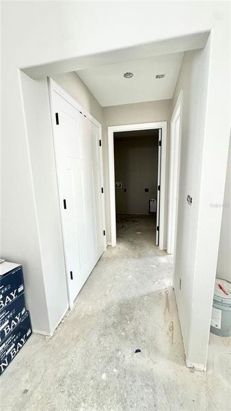 Pantry,Hall to Laundry & Primary Bedroom