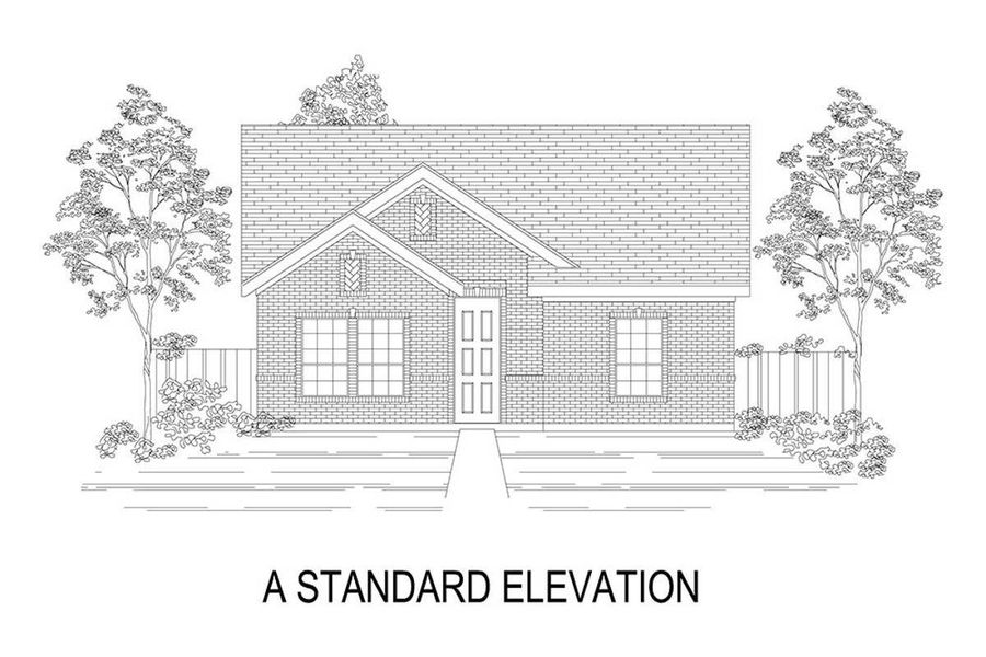 Representative rendering of the exterior for the Livingston R by First Texas Homes (Image 3).
