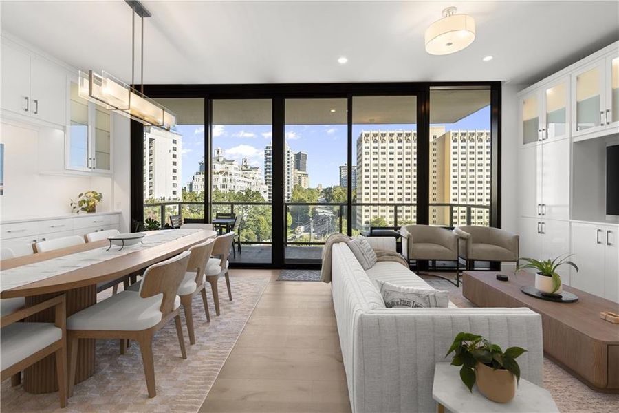Furnished interior view inside a new home in The Dillon Buckhead, Atlanta (Image 45).