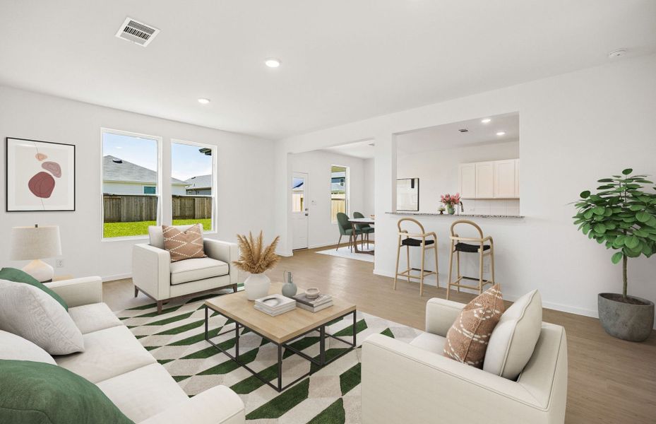Furnished interior view inside a new home in Montgomery Bend, Montgomery (Image 7).
