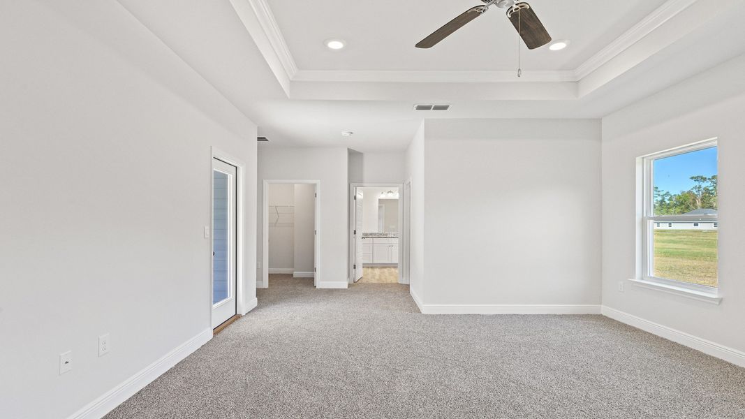 Representative unfurnished interior of a home built from the The Hawthorne by D.R. Horton in Meadows at Rehwinkel, Crawfordville (Image 18).