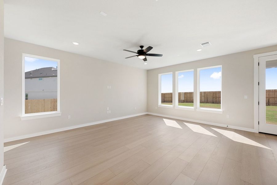 Spacious, unfurnished interior of a new home in Terrace Collection At Turner's Crossing, Buda (Image 32).