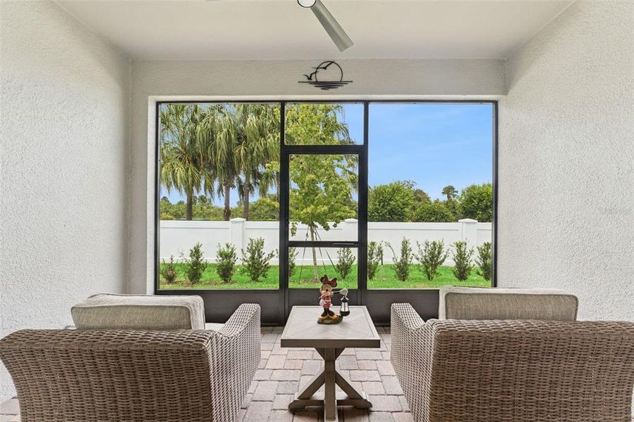 Exterior details and patio area of a home in Del Webb Oasis, Winter Garden (Image 3).
