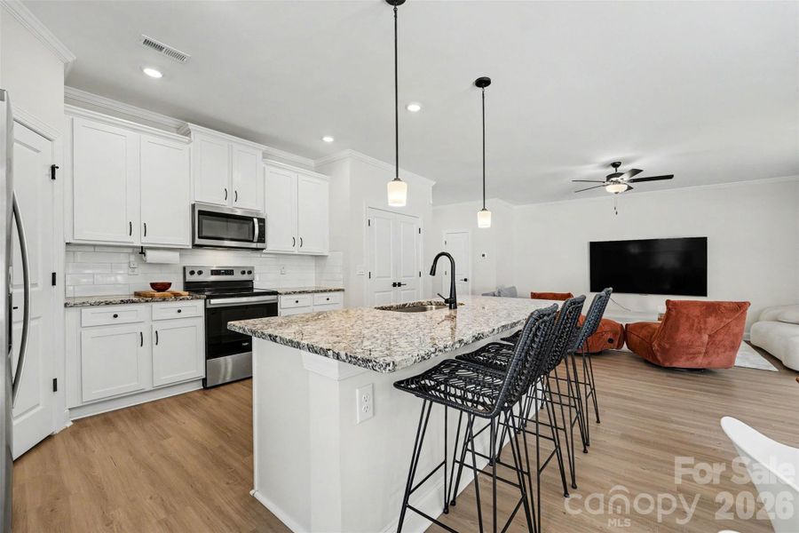 Furnished interior view inside a new home in Colonial Crossing, Troutman (Image 9).