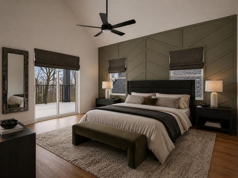 Furnished interior view inside a new home in , Dallas (Image 15).