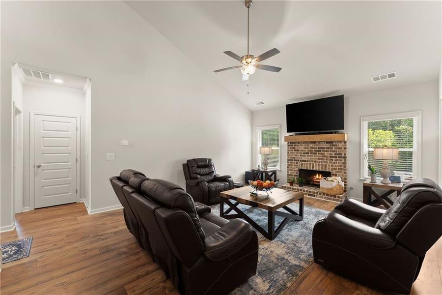 Furnished interior view inside a new home in , Dawsonville (Image 19).