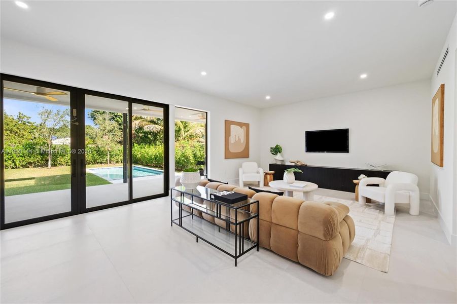 Furnished interior view inside a new home in , Miami (Image 4).