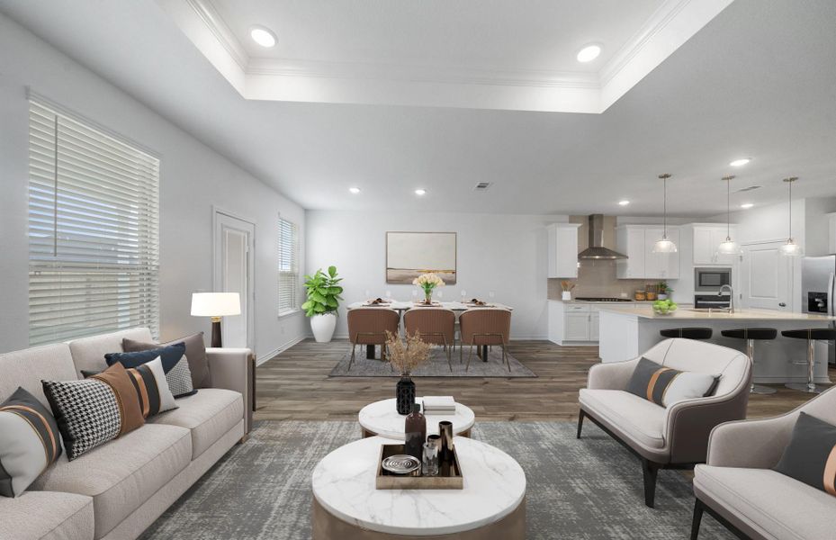 Furnished interior view inside a new home in River Ranch, Dayton (Image 10).