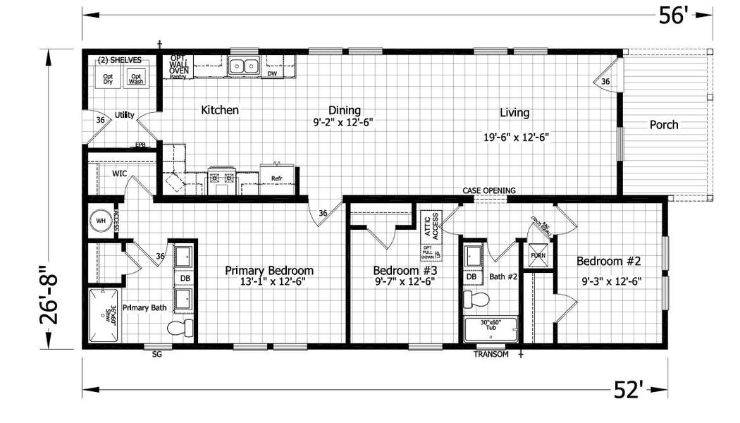 2D floor plan layout of this home in , North Charleston, SC (Image 3).