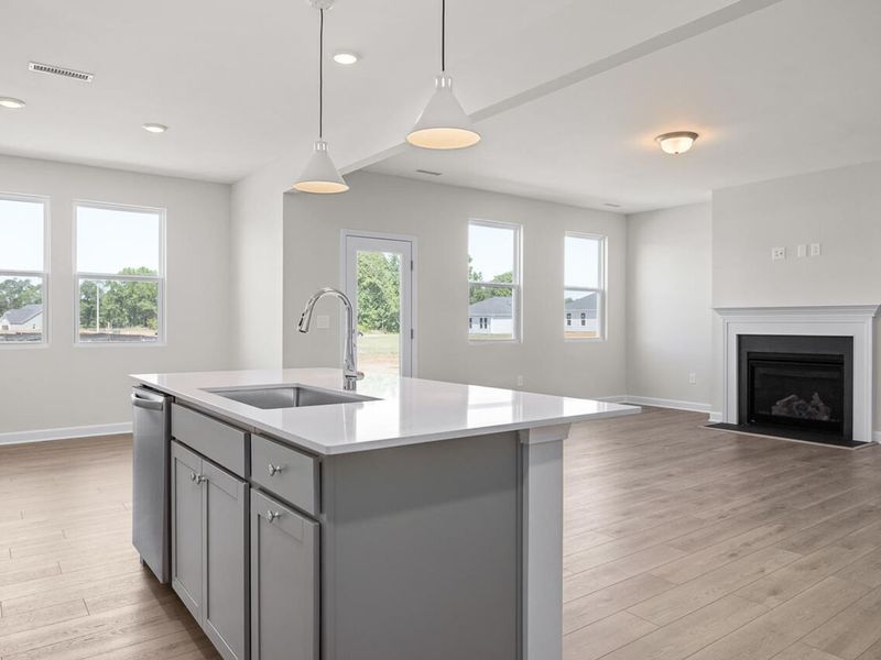 Furnished interior view inside a new home in Retreat at North Main, Lillington (Image 6).