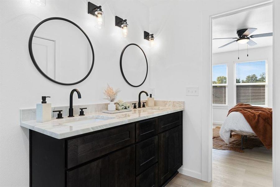 Furnished interior view inside a new home in , Dallas (Image 8).