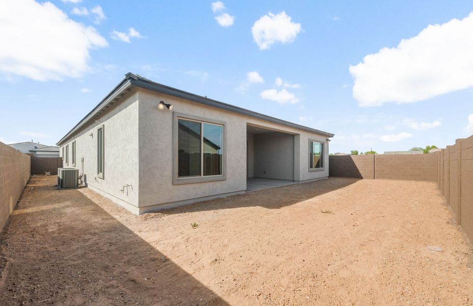 Exterior details and patio area of a home in Artisan at Asante, Surprise (Image 3).