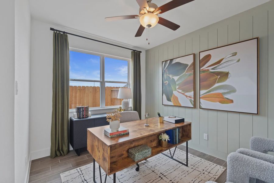 Representative furnished interior of a home built from the Durham by Chesmar Homes in Jordan Ranch 40's, Fulshear (Image 13).