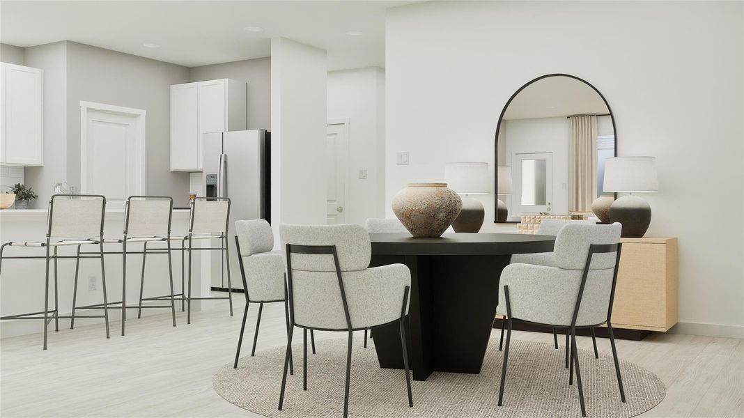 Furnished interior view inside a new home in River Bridge Ranch, San Marcos (Image 27).