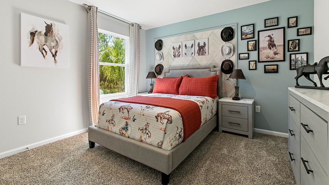 Representative furnished interior of a home built from the HAYDEN II by D.R. Horton in Copes Landing, Jacksonville (Image 27).