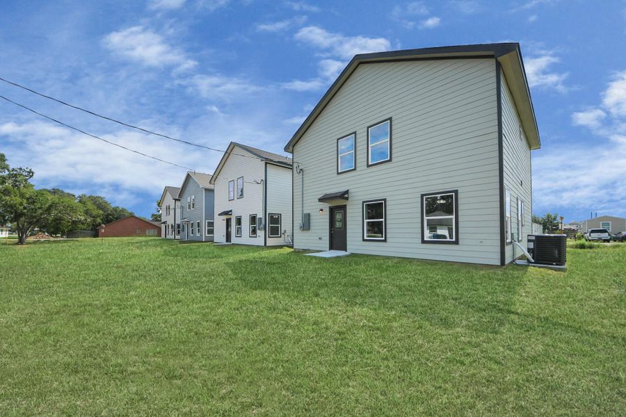 The large backyard offers limitless potential, providing plenty of space to create your own personal retreat. Whether you’re looking to relax, entertain, or design your dream garden, this area invites you to bring your vision to life and craft the perfect outdoor space - (representation photo).