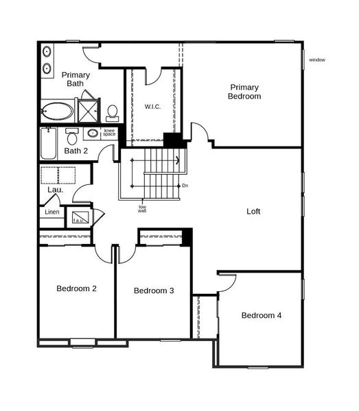 2D floor plan layout of this home in Landings at Lake Mabel Loop, Lake Wales, FL (Image 3).