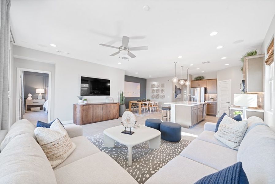 Furnished interior view inside a new home in Combs Ranch, San Tan Valley (Image 18).