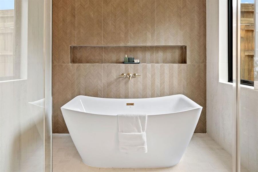 Close-up of interior finishes inside a home in , Dallas (Image 19).