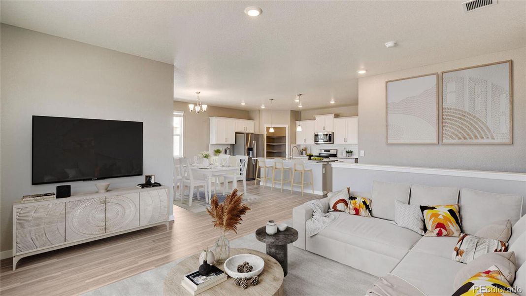 Furnished interior view inside a new home in Spring Valley Ranch, Elizabeth (Image 5).