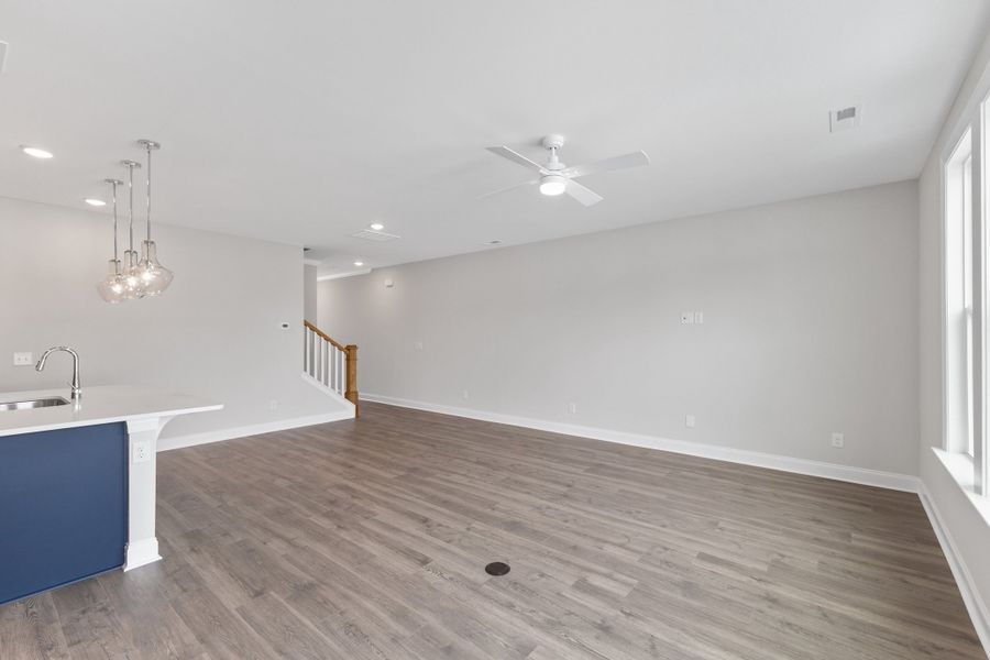 Representative unfurnished interior of a home built from the The Juniper by RobuckHomes in Kennebec Crossing, Angier (Image 111).