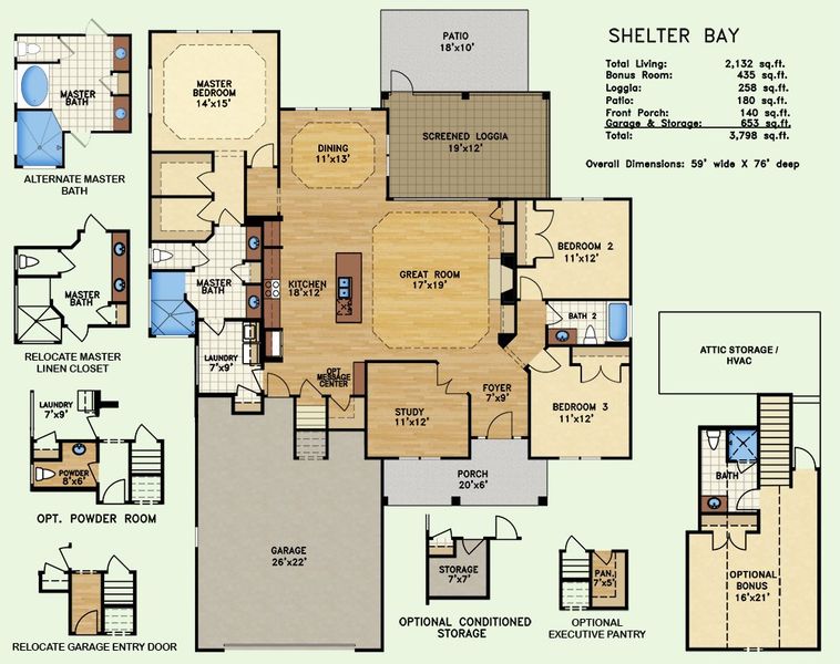 Shelter Bay, Floor Plan