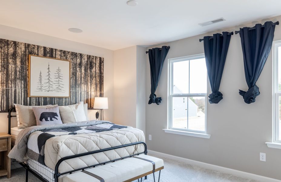 Furnished interior view inside a new home in Stewarts Landing, Charlotte (Image 23).