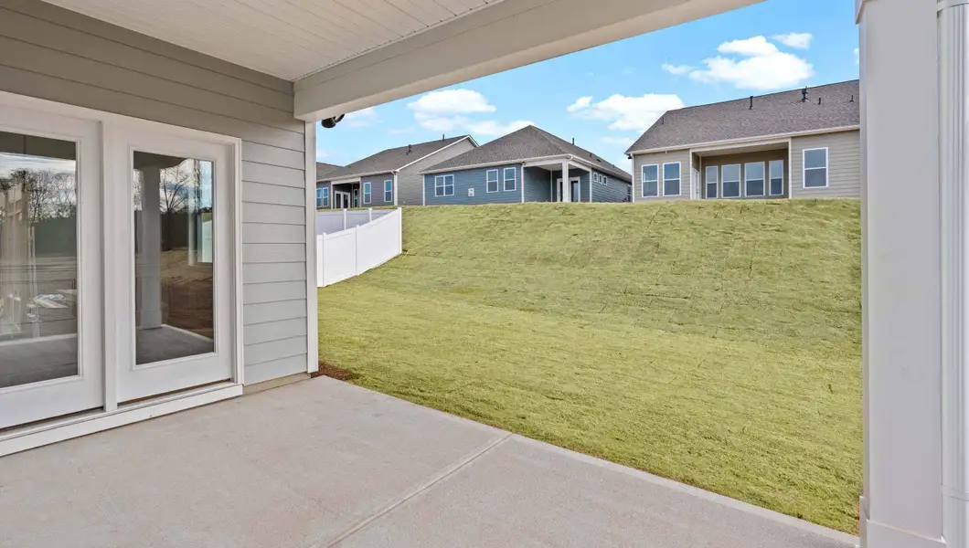 Exterior details and patio area of a home in Cottonwood Ridge, Piedmont (Image 3).