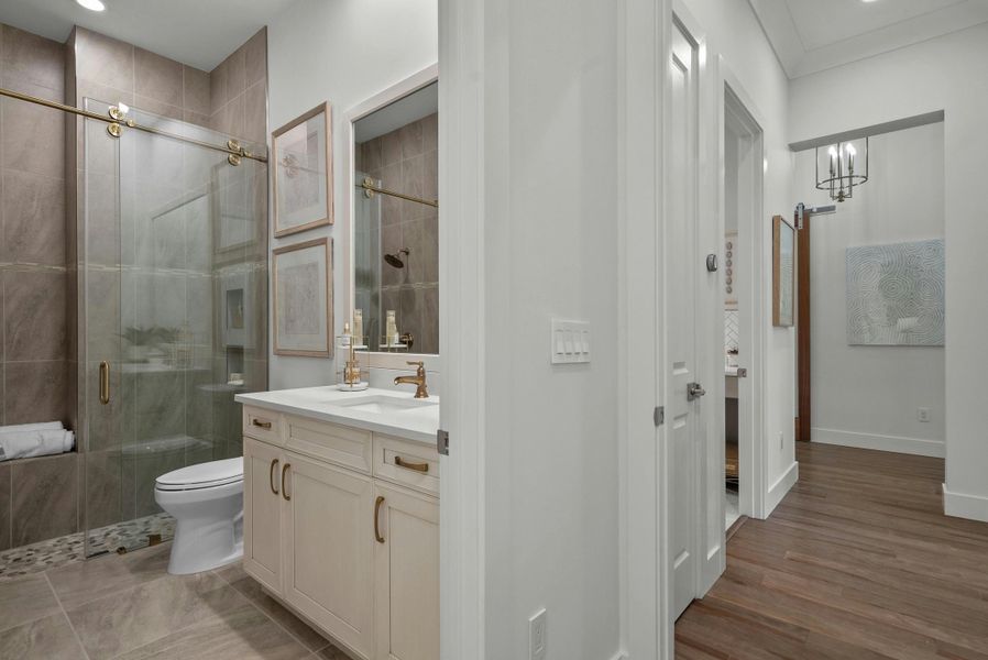 2D floor plan layout for the Indigo Grande 4 by GHO Homes in Seaglass, Vero Beach, FL (Image 10).