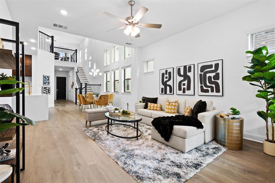 Furnished interior view inside a new home in Parker Place, Lewisville (Image 8).