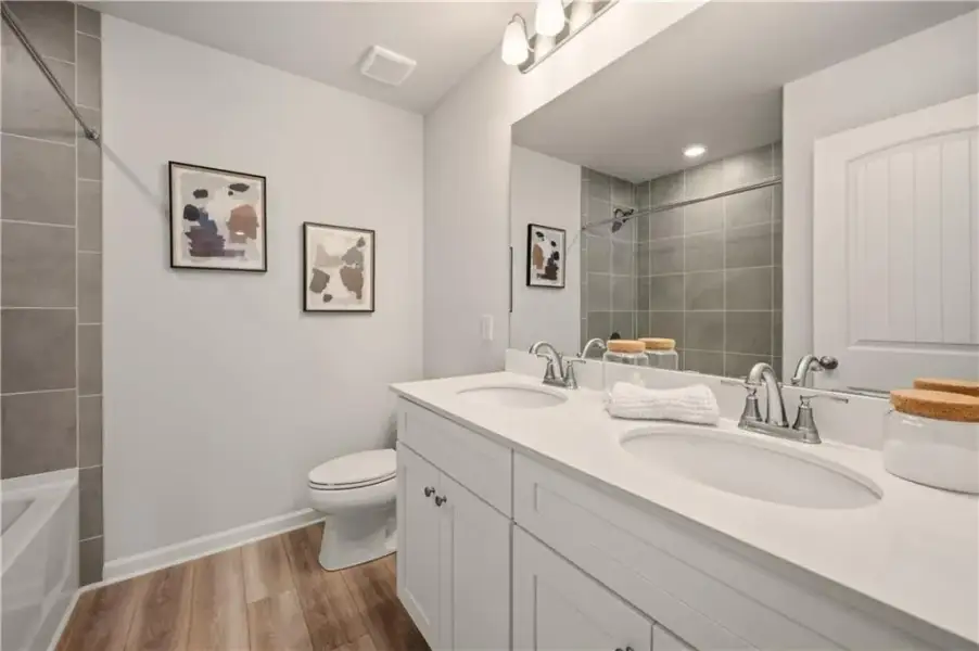 Furnished interior view inside a new home in Everson Pointe, Snellville (Image 12).
