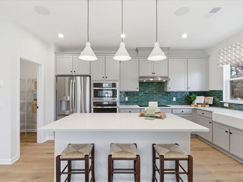 Representative furnished interior of a home built from the Cardinal by Tri Pointe Homes in Ellis Townes, Charlotte (Image 8).