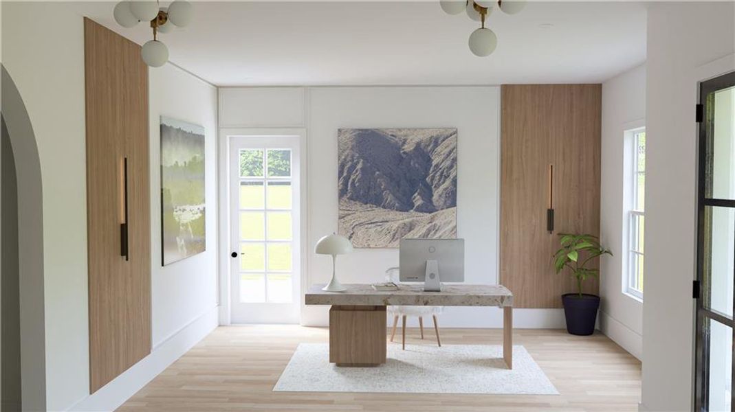 Furnished interior view inside a new home in , Milton (Image 5).
