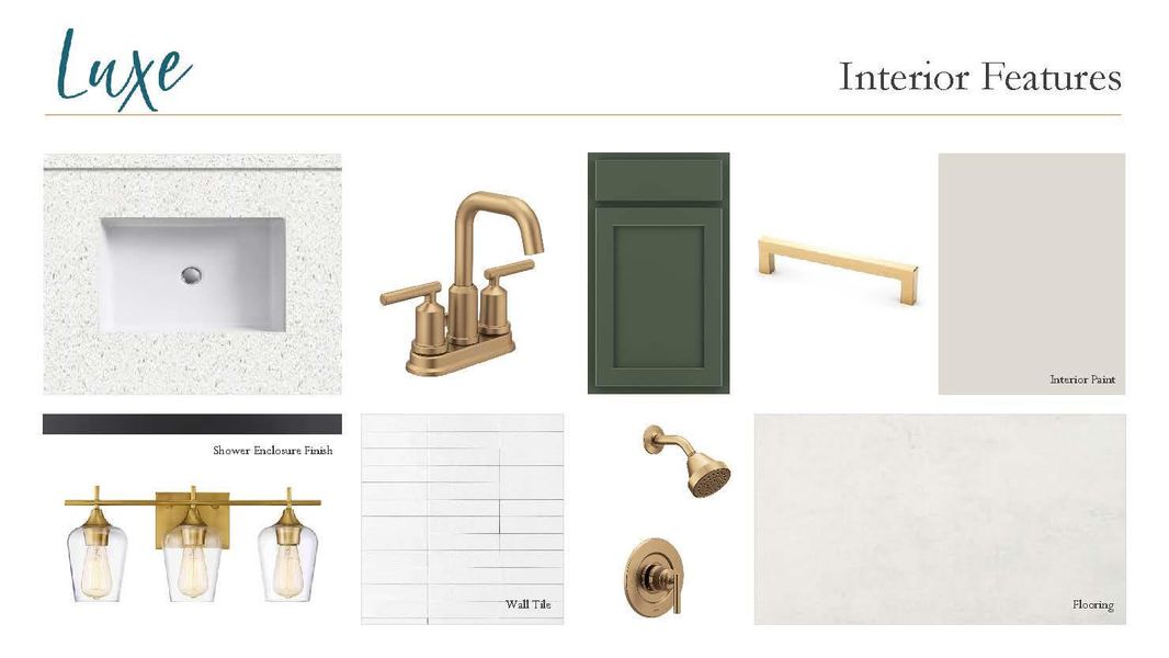 Sample of building materials used in homes in Lariat, Liberty Hill (Image 9).