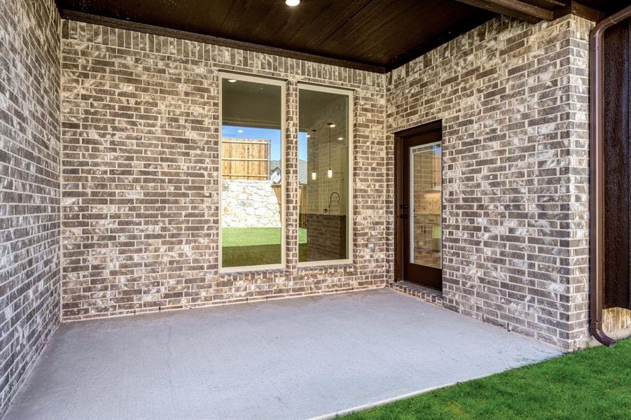 Exterior details and patio area of a home in Willow Wood Classic 50, McKinney (Image 18). Exterior details and patio area of a home in Willow Wood Classic 50, McKinney (Image 18).