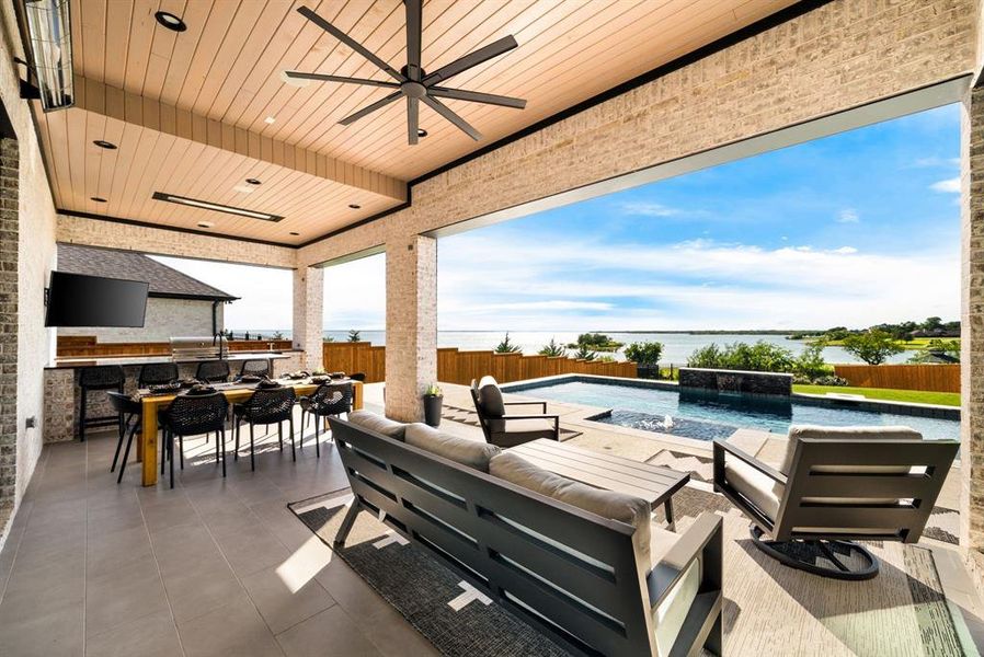 Exterior details and patio area of a home in , The Colony (Image 23). Exterior details and patio area of a home in , The Colony (Image 23).