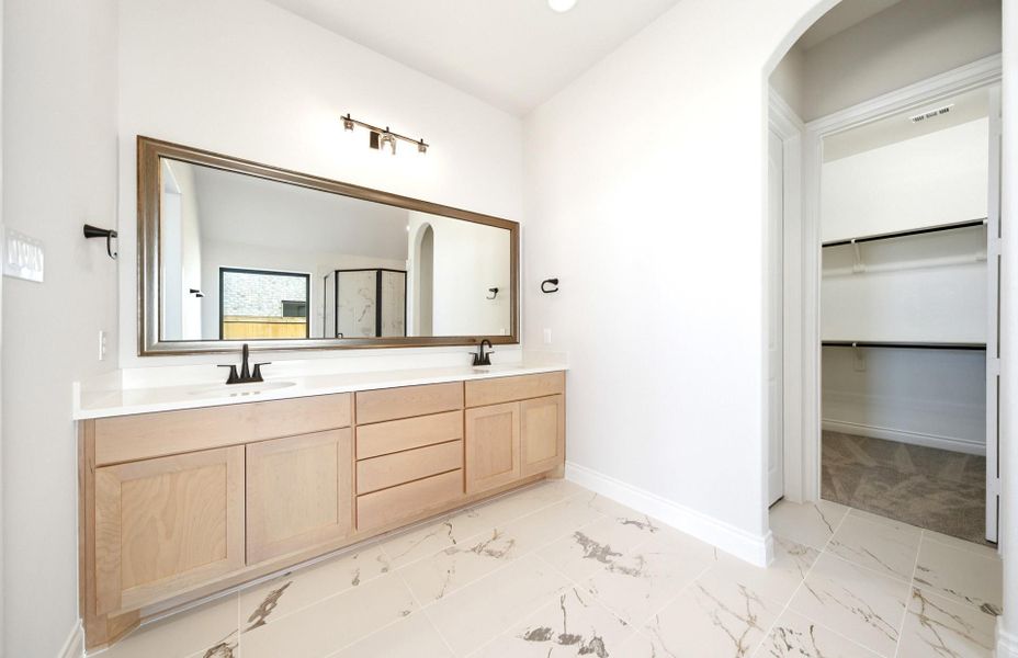 Furnished interior view inside a new home in Bridgeland 60′, Cypress (Image 15).