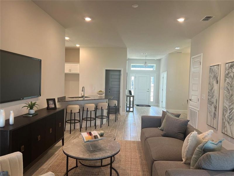 Furnished interior view inside a new home in Abbey Glen, Dade City (Image 4).