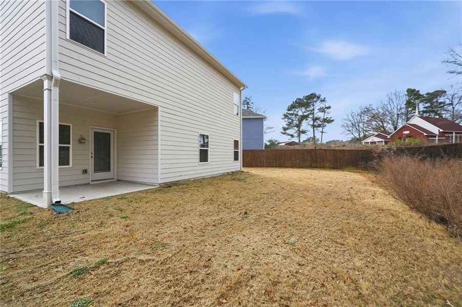 Exterior details and patio area of a home in , Cartersville (Image 24).