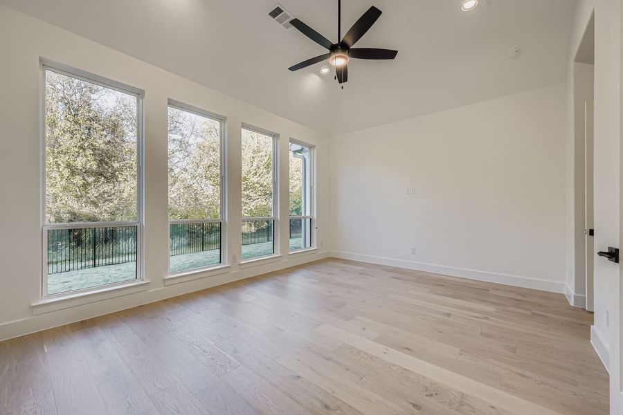 Plan 1643 primary bedroom representative photo