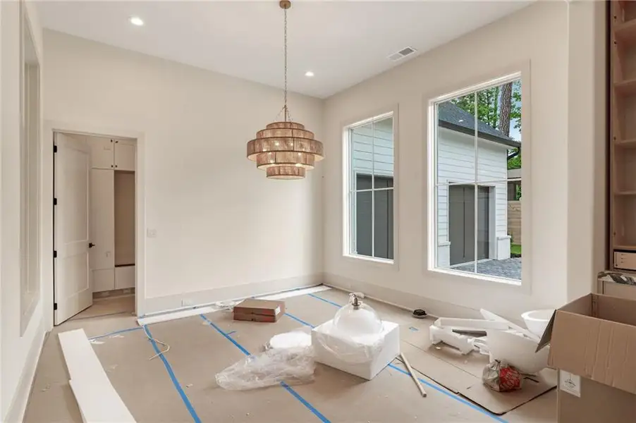 In-progress construction of a new home in , Alpharetta, GA (Image 18).