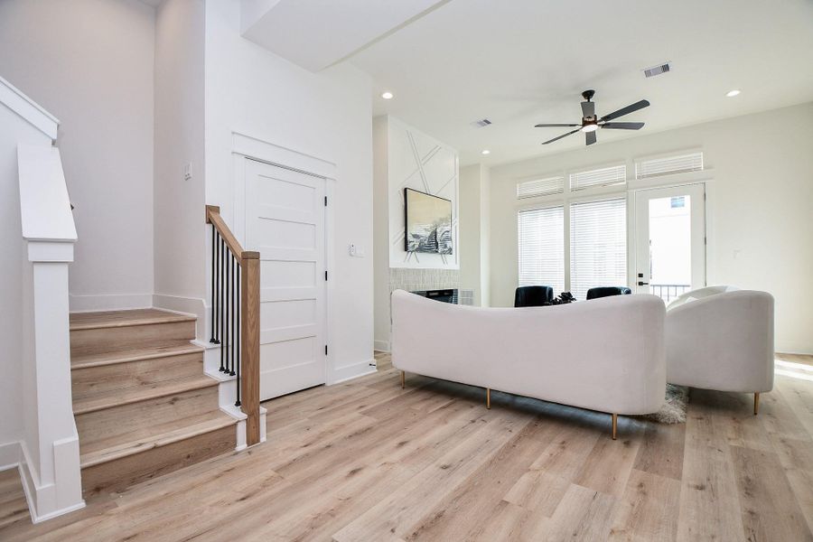 Furnished interior view inside a new home in , Houston (Image 8).